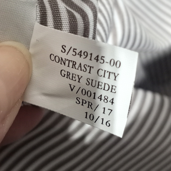 Banana Republic Gray NWOT Crossbody Purse Faux Leather And Suede - Picture 11 of 13